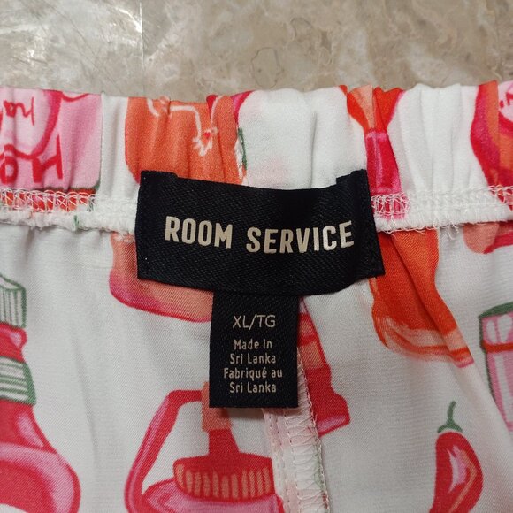 Room Service Hot Sauce Matching Set Satin Pajamas - Picture 8 of 9